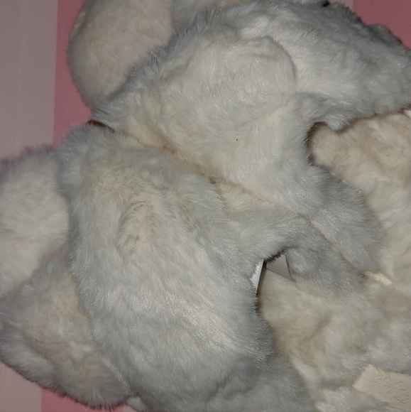 PINK VS Fuzzy Slipper size Large(9/10) New - Picture 5 of 8